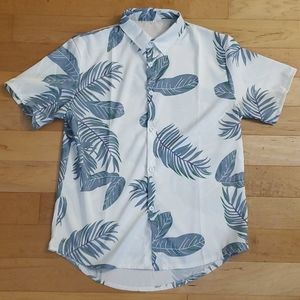 Vintage HAWAIIAN FLORAL SHIRT SLIM FIT SIZE S